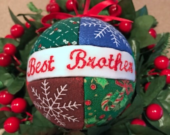 Best Brother Christmas Ornament, Tree Decoration, Home Decor, Ornament by CraftCrazy4U