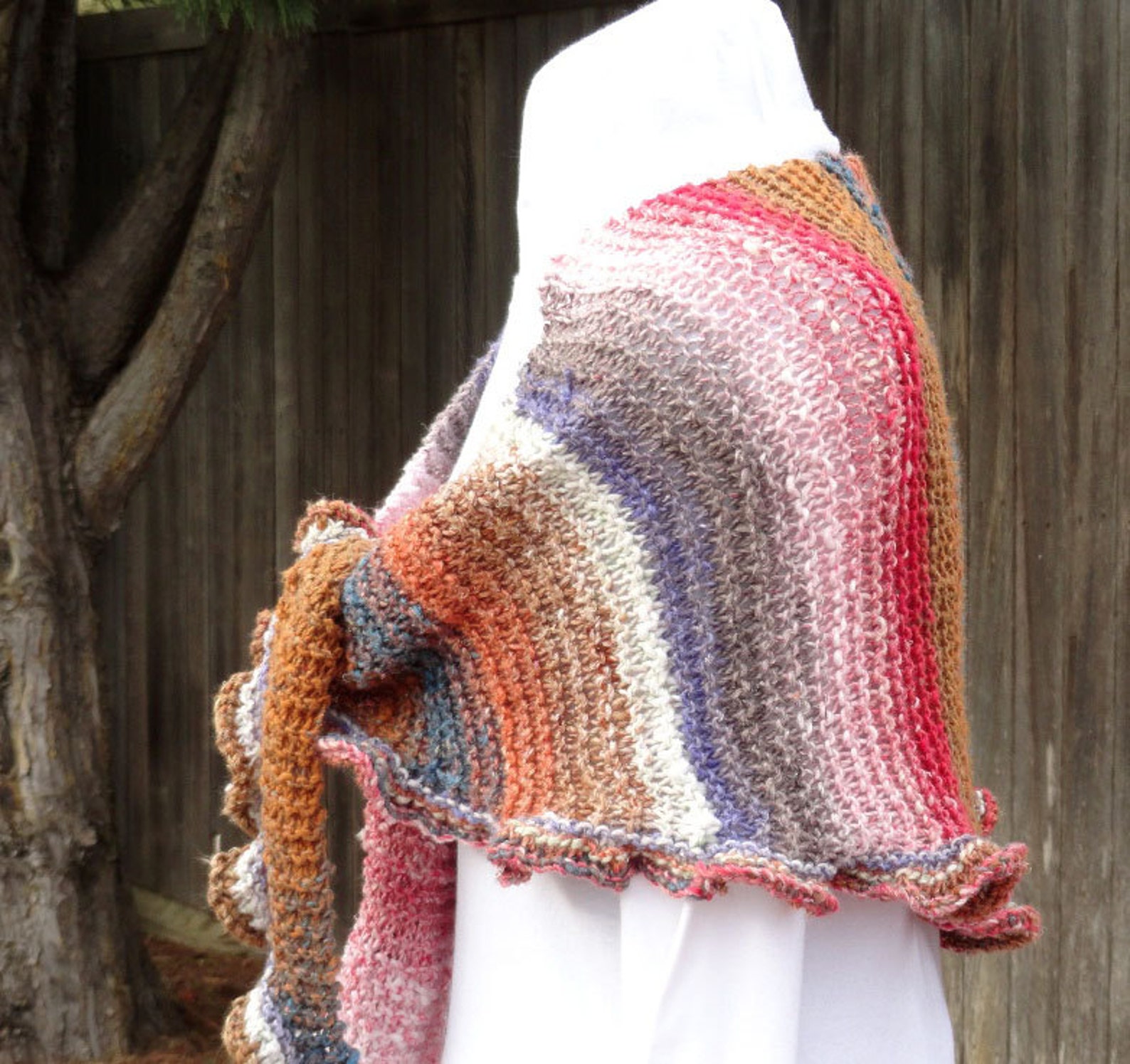 Easy to Knit Shawl Pattern, Free Knitting Pattern, Patterns for Prayer