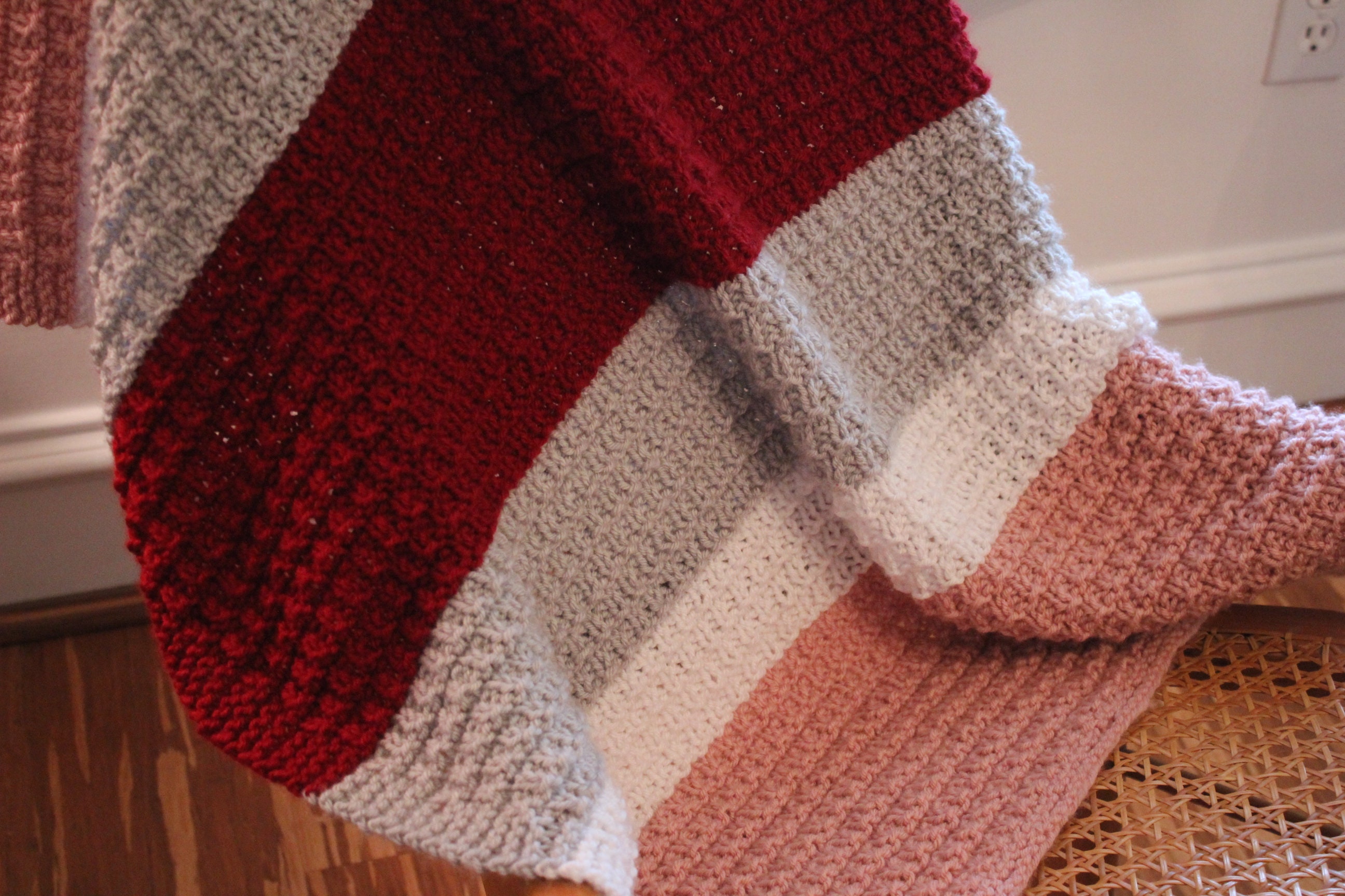 Knitting Pattern for Lap Blanket Knit Pattern for Small Etsy