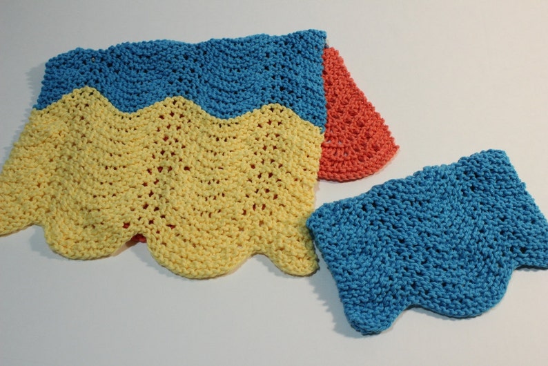 Knitted Dish Towel Pattern Knitting Pattern for Hand Towel Etsy