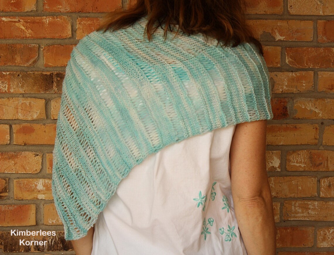 knitted shawl with sleeves pattern