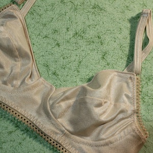 Bra Without Underwire, Beige Colored Bra, Teenage Girl Bra, Neutral Color Bra, Comfort Bra, Small Size Bra
