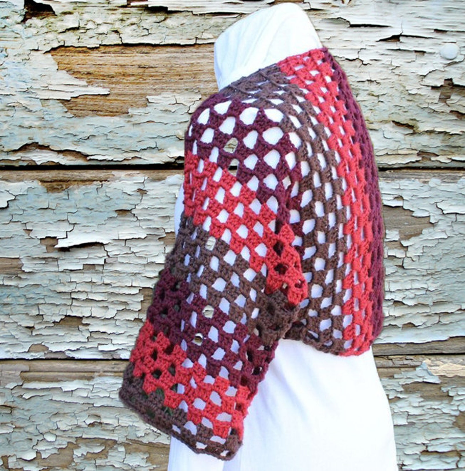 Crocheted Shrug Pattern Crochet Patterns for Shrugs Easy to Etsy