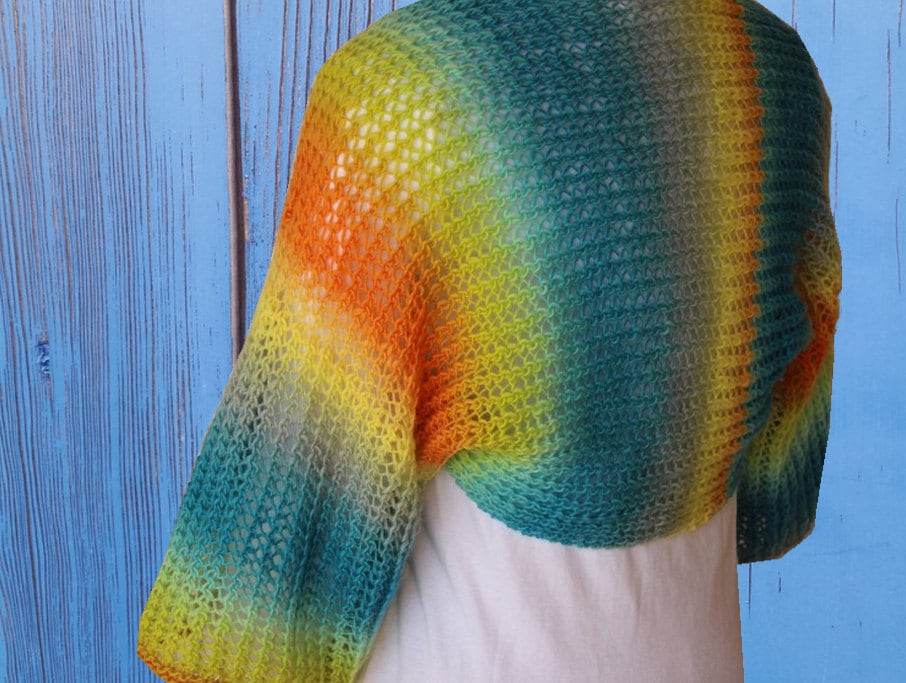 knitting instructions shrug