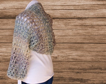 Knitted Shrug Patterns, Pattern to Knit Using Homespun Yarn