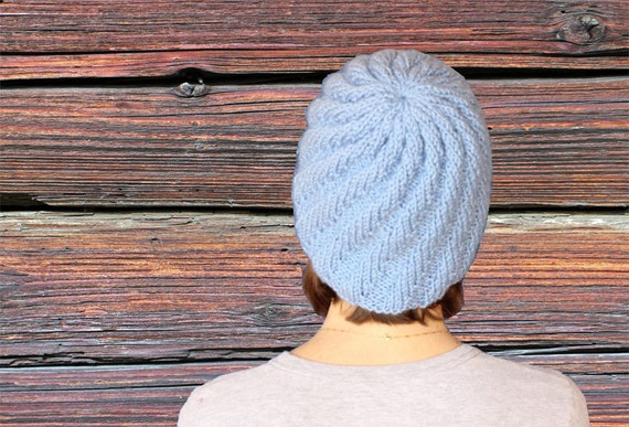 spiral hat knitting pattern