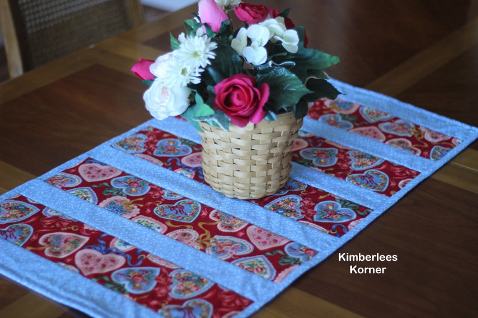 Sewing Pattern for Quilted Table Runner Quilt as You Go Etsy