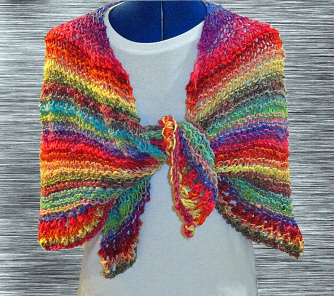 Easy Knit Prayer Shawl Pattern, Semi Circular Lace Edging (PDF Pattern ...