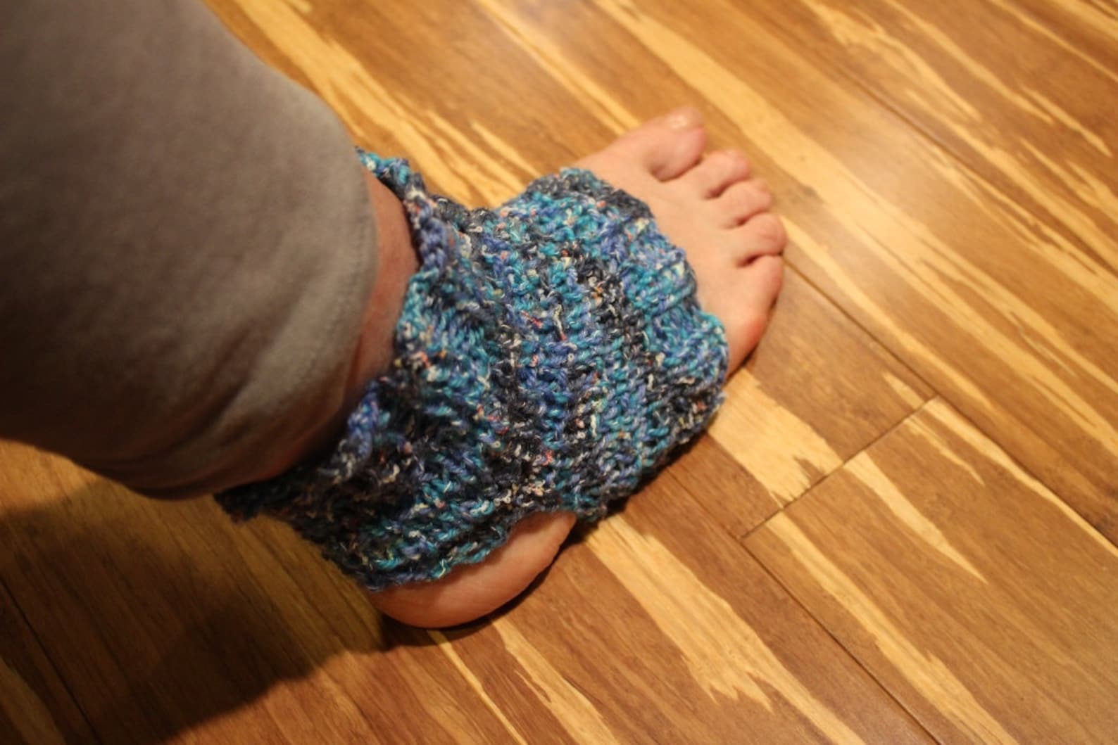 Yoga Socks Pattern Knit Flip Flop Socks Pattern Knitting Etsy