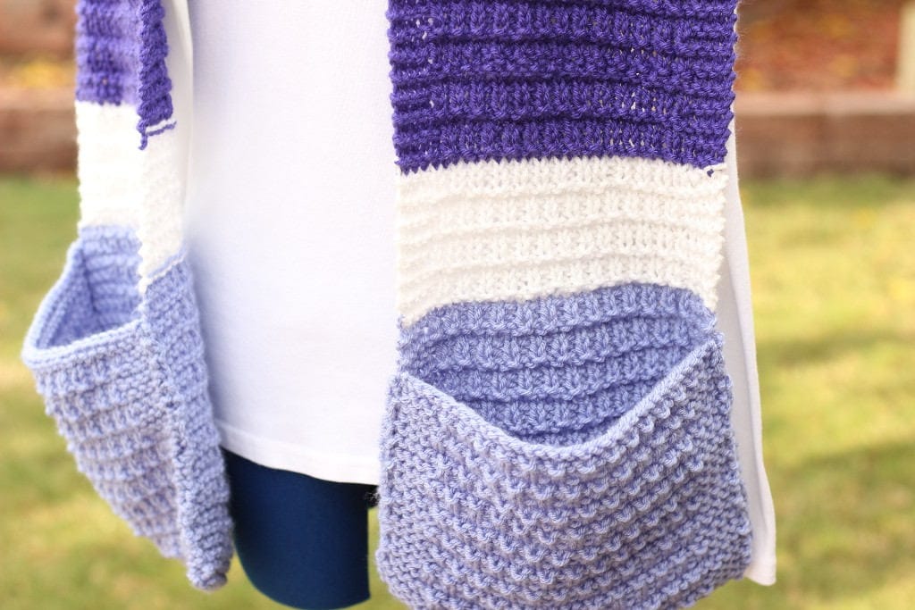 Knitting Pattern for Scarf With Pockets, Knit Scarf Patterns - Etsy