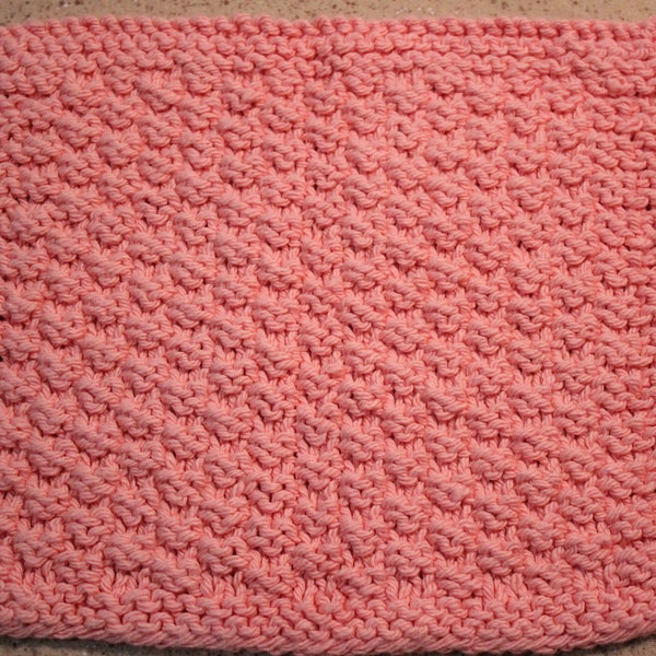 Knit Dishcloth Pattern, Knitting Patterns for Dishcloths, Easy to Knit Dishcloth Pattern, Quick to Knit Gift