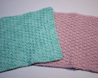 Knit Dishcloth Pattern, Easy to Intermediate Knitting Pattern, Cotton Yarn Patterns, Textured Knit Dishcloths, Quick to Knit Gifts