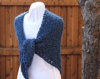 Knit Shawl Pattern, Prayer Shawl Patterns using Homespun Yarn, Knitted Shawl Pattern plus a Free Knitting Pattern