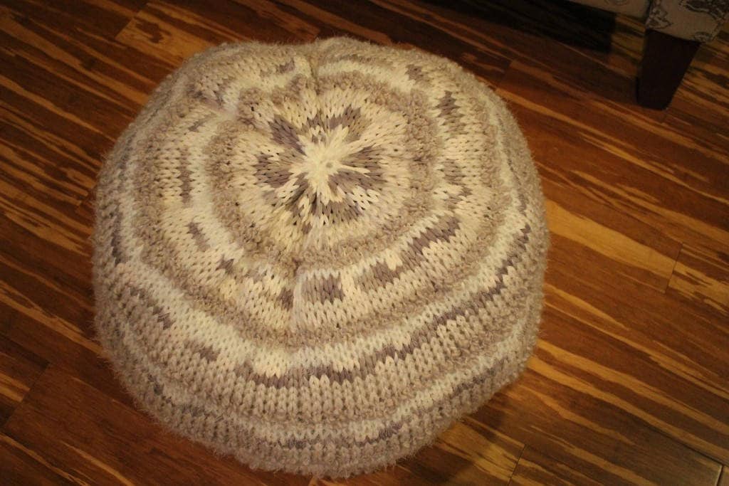 Knitting Pattern For Floor Pillow Knit Pillow Pattern Knit Etsy