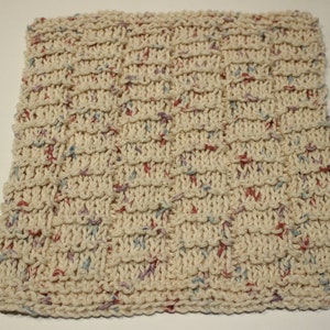 Knitting Pattern for Dishcloth, Easy to Knit Dishcloth Patterns, Knit Pattern for Cotton Yarn, Quick to Knit Gift