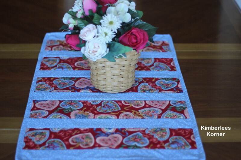 Sewing Pattern for Quilted Table Runner Quilt as You Go Etsy