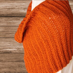 Pattern for Cowl Knit in Round, Knit Cowl Patterns, Rib Knitting Patterns, Circular Knitting Pattern, Knit Wrap Pattern, Gifts to Knit image 5