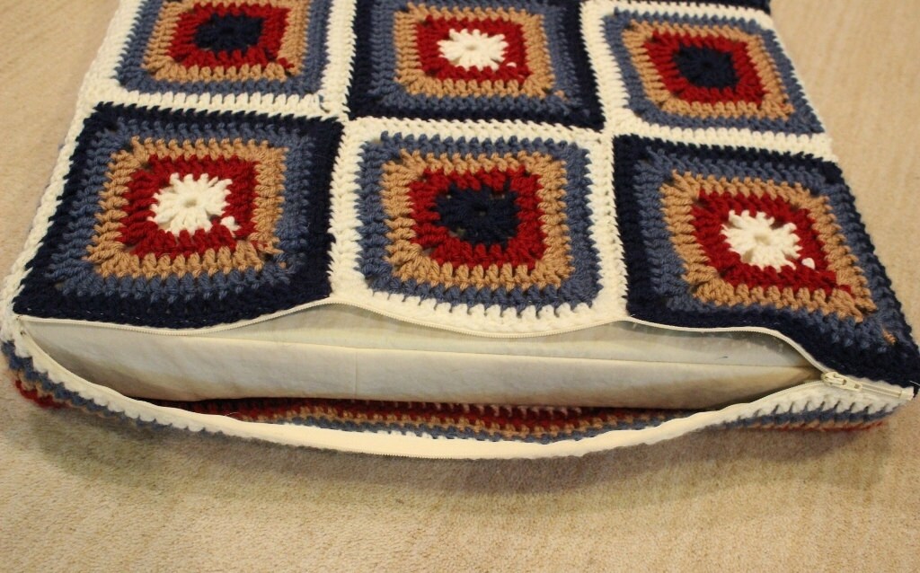 Crochet Pattern for Square Floor Pillow Meditation Cushion Etsy Canada
