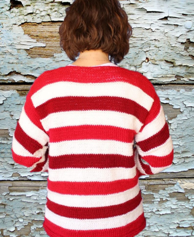 Knit Sweater Pattern Easy Knitting Pattern for Sweater Etsy