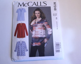 McCalls 7248, Sewing Pattern for Shirts, McCalls Sewing Patterns, Women's Top Pattern, Uncut Sewing Pattern