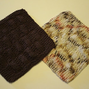 Knitting Pattern for Dishcloth, Textured Knit Dishcloth Tutorial, Knitted Dishcloth Designs