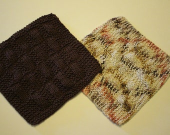 Knitting Pattern for Dishcloth, Textured Knit Dishcloth Tutorial, Knitted Dishcloth Designs