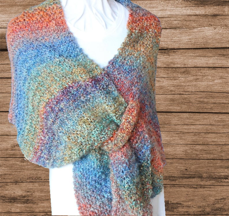 Nursing Shawl Pattern Knitting Pattern for Shawl Knit Wrap with Tab