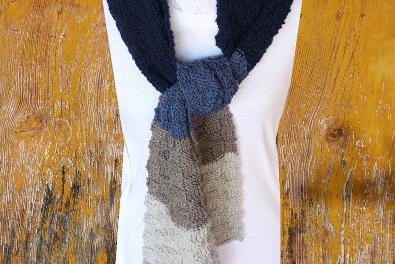 Knitting Pattern for Scarf With Pockets Easy to Knit Etsy