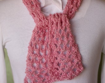 Knit Scarf Pattern, Knitting Pattern for Lace Scarf, Reversible Eyelet Lace Design, On Sale Knitted Scarf Pattern, Summer Knitting Project