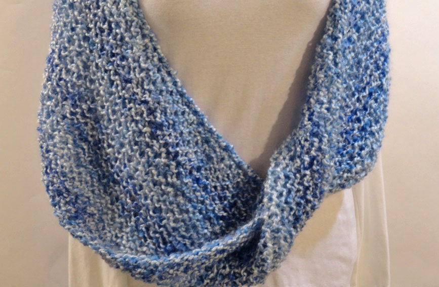 Mobius Knit Cowl Pattern Knitting Pattern for Homespun Yarn Etsy