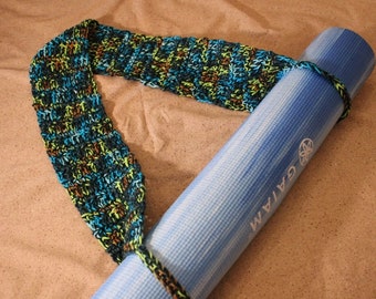 Crochet Pattern for Yoga Strap, Yoga Mat Carrier Pattern, Crochet Pattern for Cotton Yoga Mat Bag, Exercise Strap Patterns