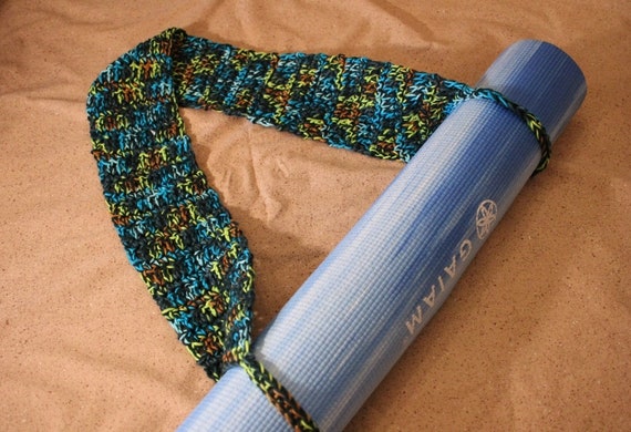 Crochet Pattern for Yoga Strap, Yoga Mat Carrier Pattern, Crochet Pattern  for Cotton Yoga Mat Bag, Exercise Strap Patterns 