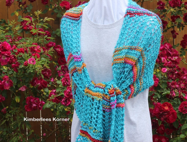 Knitting Pattern for Lace Shawl, Prayer Shawl Patterns, Garter and Lace Knit Wrap, Rectangle Knitted Shawl Patterns, Gifts to Knit image 2