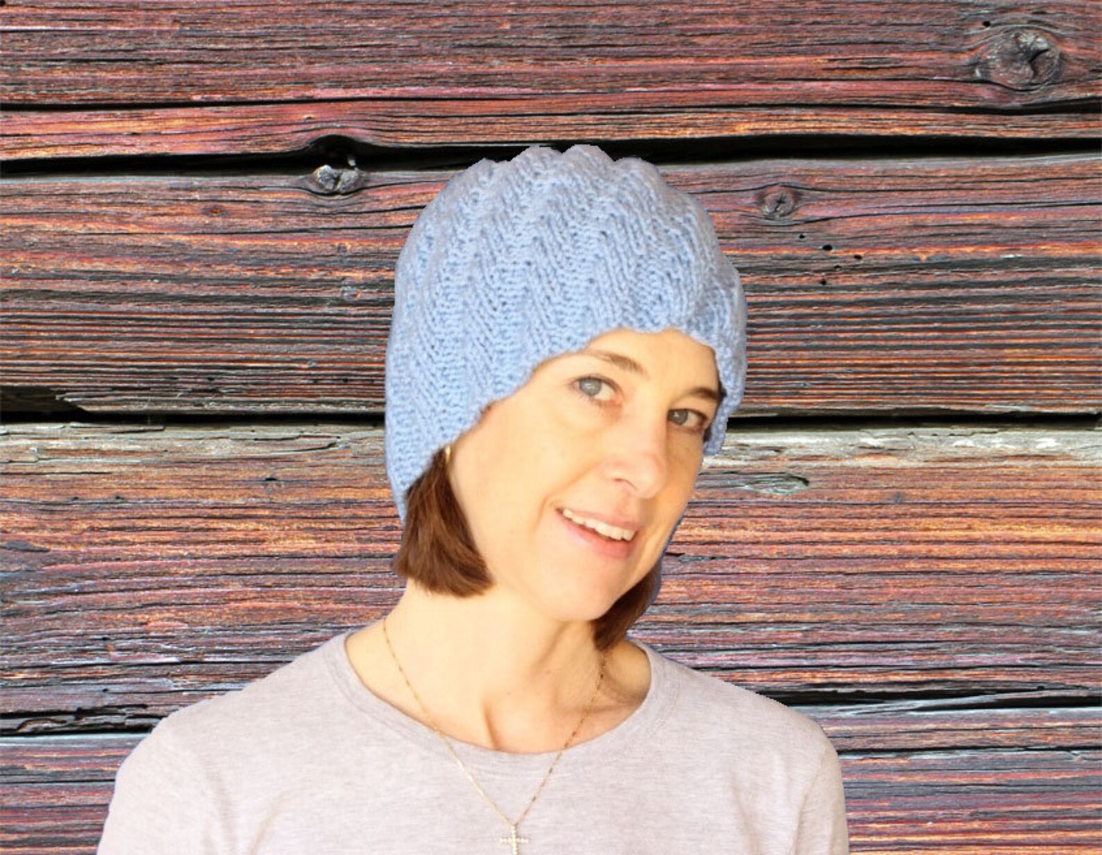 Knitting Pattern for Spiral Knitted Hat Hats Knit in Round Using
