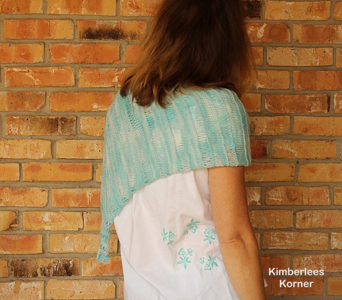 knitted shawl with sleeves pattern