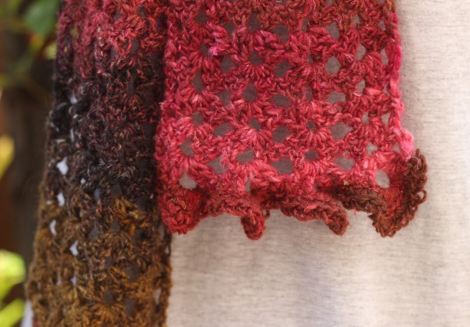 Easy Crochet Lace Scarf Pattern With Ruffled Ends (PDF Pattern) - Etsy
