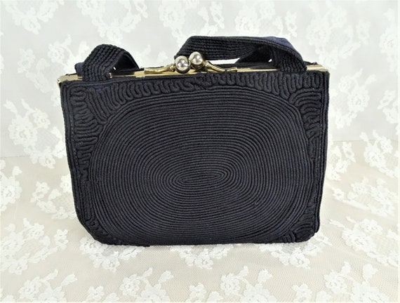 FABULOUS Corde Purse, Art Deco Hand Bag, Vintage … - image 1