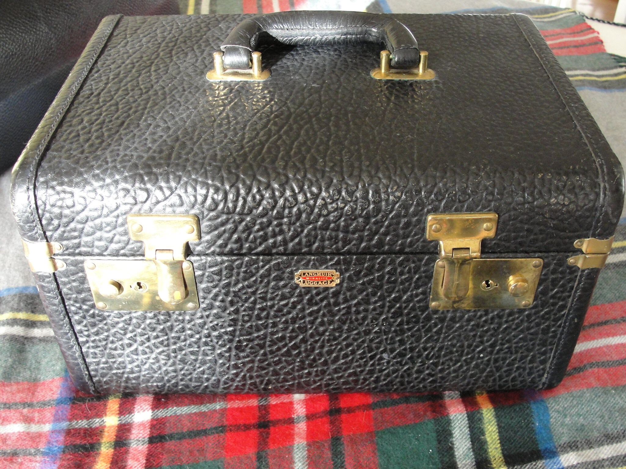 1940s High Quality Vintage LEATHER Train Case Luggage Vanity Etsy