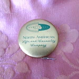 LOVELY Advertising  Vintage Sewing Tape Measure, Working Tape Measure, Sewing Room Display, Collectible Advertising, Needlework Sewing Tools