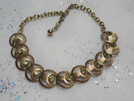 FABULOUS ART DECO Necklace,Striking Design,Textur… - image 1