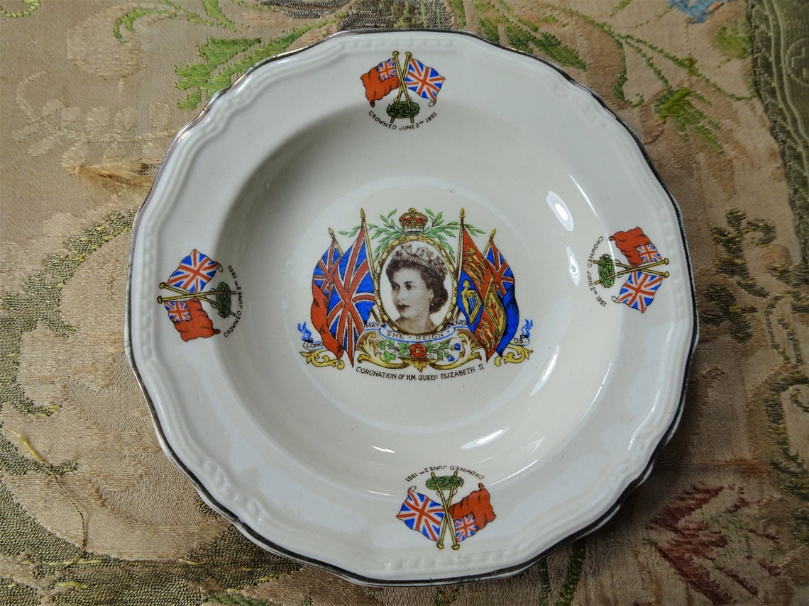 BEAUTIFUL Elizabeth II Coronation Dish English Alfred Meakin | Etsy