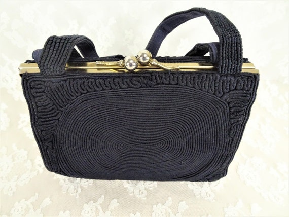 FABULOUS Corde Purse, Art Deco Hand Bag, Vintage … - image 2