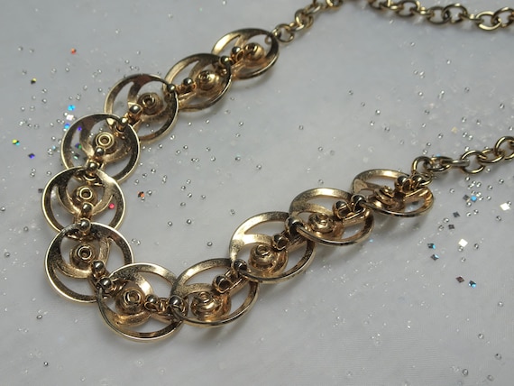 FABULOUS ART DECO Necklace,Striking Design,Textur… - image 3