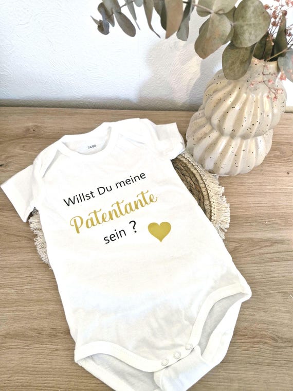Baby Bodysuit | New Born | Do you want to be a godfather | godmother | Birth | Gift | Announce pregnancy | Personalized bodysuit