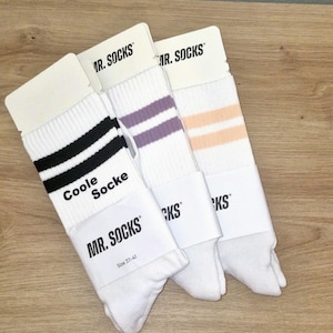 Personalized socks for men and women | Cool socks | Striped socks | Funny gift for him & her | Tennis socks