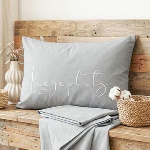Kissenhülle beige grau