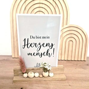 Porta biglietti | decorato con perle e fiori secchi | può essere utilizzato anche come portafoto o come decorazione da tavolo | regalo di compleanno | decorazione per matrimoni