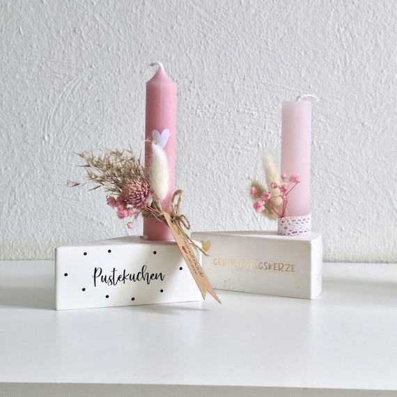 Keraflott Cake Slice Candle Holder | Unique Taper Candle Holder | Pustekuchen Birthday Gift Idea for Kitchen & Dining Room