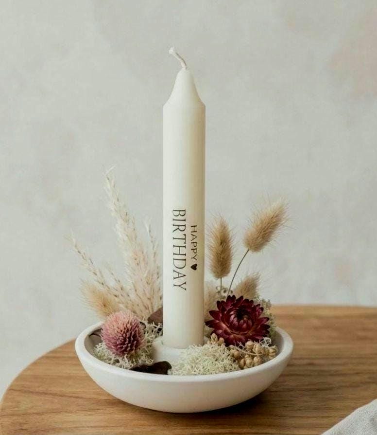 Kerzenständer beige