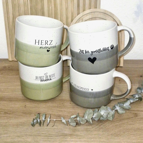Personalized ceramic mug | Custom mug with saying | Rub-on foil | Gift for your favorite person | Coffee mug or tea cup | Birthday